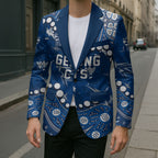 Personalized Geelong Cats Blazer Aboriginal Pattern with Graffiti Style