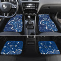 Personalized Geelong Cats Car Mats Aboriginal Pattern with Graffiti Style