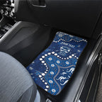 Personalized Geelong Cats Car Mats Aboriginal Pattern with Graffiti Style