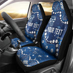 Personalized Geelong Cats Car Seat Cover Aboriginal Pattern with Graffiti Style