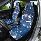 Personalized Geelong Cats Car Seat Cover Aboriginal Pattern with Graffiti Style