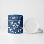 Personalized Geelong Cats Ceramic Mug Aboriginal Pattern with Graffiti Style