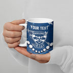 Personalized Geelong Cats Ceramic Mug Aboriginal Pattern with Graffiti Style
