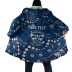 Personalized Geelong Cats Cloak Aboriginal Pattern with Graffiti Style