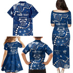 Personalized Geelong Cats Family Matching Puletasi and Hawaiian Shirt Aboriginal Pattern with Graffiti Style