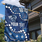 Personalized Geelong Cats Garden Flag Aboriginal Pattern with Graffiti Style