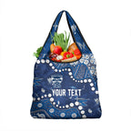 Personalized Geelong Cats Grocery Bag Aboriginal Pattern with Graffiti Style