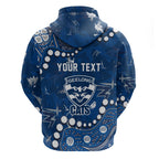 Personalized Geelong Cats Hoodie Aboriginal Pattern with Graffiti Style