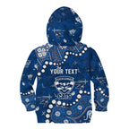 Personalized Geelong Cats Kid Hoodie Aboriginal Pattern with Graffiti Style