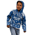 Personalized Geelong Cats Kid Hoodie Aboriginal Pattern with Graffiti Style