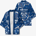Personalized Geelong Cats Kimono Aboriginal Pattern with Graffiti Style