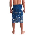 Personalized Geelong Cats Lavalava Aboriginal Pattern with Graffiti Style