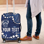 Personalized Geelong Cats Luggage Cover Aboriginal Pattern with Graffiti Style