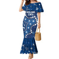 Personalized Geelong Cats Mermaid Dress Aboriginal Pattern with Graffiti Style