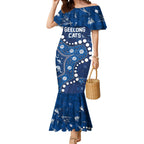 Personalized Geelong Cats Mermaid Dress Aboriginal Pattern with Graffiti Style