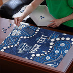 Personalized Geelong Cats Puzzle Aboriginal Pattern with Graffiti Style
