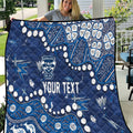 Personalized Geelong Cats Quilt Aboriginal Pattern with Graffiti Style