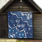 Personalized Geelong Cats Quilt Aboriginal Pattern with Graffiti Style