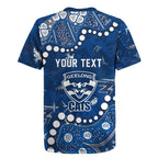 Personalized Geelong Cats Rugby Jersey Aboriginal Pattern with Graffiti Style