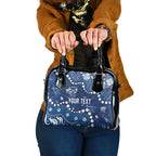 Personalized Geelong Cats Shoulder Handbag Aboriginal Pattern with Graffiti Style