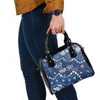 Personalized Geelong Cats Shoulder Handbag Aboriginal Pattern with Graffiti Style