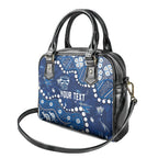 Personalized Geelong Cats Shoulder Handbag Aboriginal Pattern with Graffiti Style