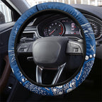 Geelong Cats Steering Wheel Cover Aboriginal Pattern with Graffiti Style