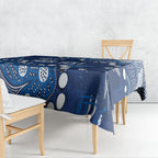 Personalized Geelong Cats Tablecloth Aboriginal Pattern with Graffiti Style