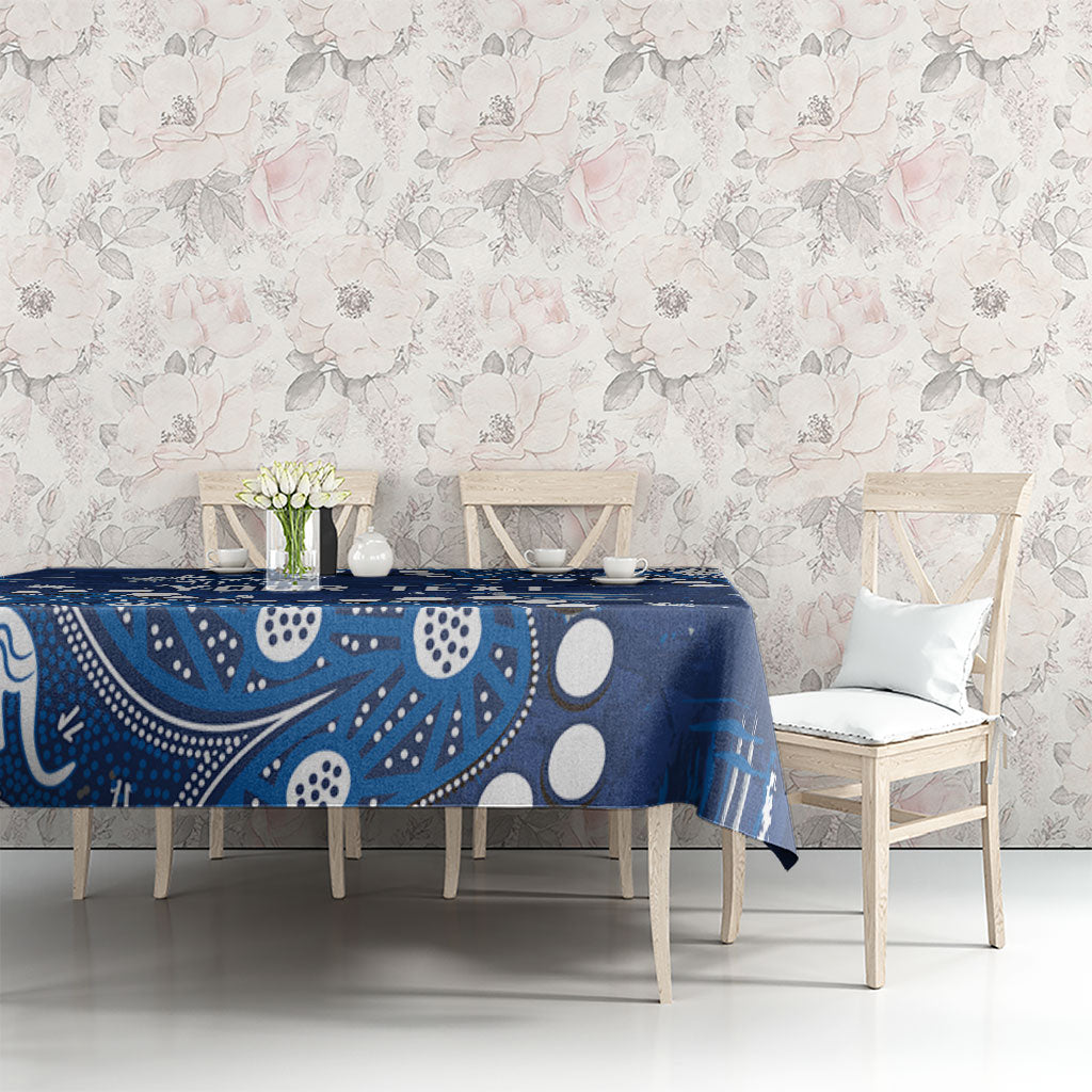 Personalized Geelong Cats Tablecloth Aboriginal Pattern with Graffiti Style