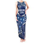 Personalized Geelong Cats Tank Maxi Dress Aboriginal Pattern with Graffiti Style
