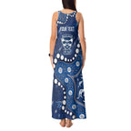 Personalized Geelong Cats Tank Maxi Dress Aboriginal Pattern with Graffiti Style