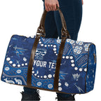 Personalized Geelong Cats Travel Bag Aboriginal Pattern with Graffiti Style