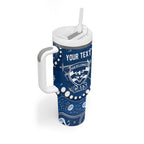 Personalized Geelong Cats Tumbler With Handle Aboriginal Pattern with Graffiti Style
