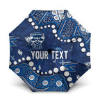 Personalized Geelong Cats Umbrella Aboriginal Pattern with Graffiti Style