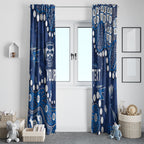 Personalized Geelong Cats Window Curtain Aboriginal Pattern with Graffiti Style