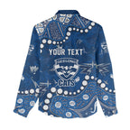 Personalized Geelong Cats Women Casual Shirt Aboriginal Pattern with Graffiti Style
