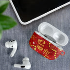 Personalized Gold Coast Suns AirPods Case Aboriginal Pattern with Graffiti Style