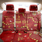 Personalized Gold Coast Suns Back Car Seat Cover Aboriginal Pattern with Graffiti Style