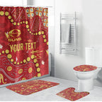 Personalized Gold Coast Suns Bathroom Set Aboriginal Pattern with Graffiti Style