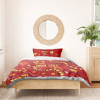 Personalized Gold Coast Suns Bedding Set Aboriginal Pattern with Graffiti Style