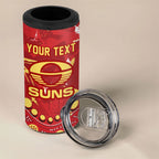 Personalized Gold Coast Suns 4 in 1 Can Cooler Tumbler Aboriginal Pattern with Graffiti Style