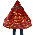 Personalized Gold Coast Suns Cloak Aboriginal Pattern with Graffiti Style