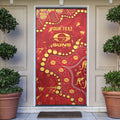 Personalized Gold Coast Suns Door Cover Aboriginal Pattern with Graffiti Style