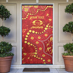 Personalized Gold Coast Suns Door Cover Aboriginal Pattern with Graffiti Style