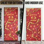 Personalized Gold Coast Suns Door Cover Aboriginal Pattern with Graffiti Style
