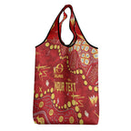 Personalized Gold Coast Suns Grocery Bag Aboriginal Pattern with Graffiti Style