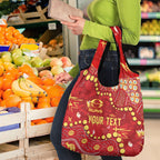 Personalized Gold Coast Suns Grocery Bag Aboriginal Pattern with Graffiti Style