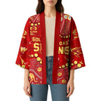 Personalized Gold Coast Suns Kimono Aboriginal Pattern with Graffiti Style