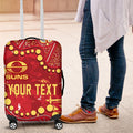 Personalized Gold Coast Suns Luggage Cover Aboriginal Pattern with Graffiti Style