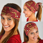 Personalized Gold Coast Suns Neck Gaiter Aboriginal Pattern with Graffiti Style